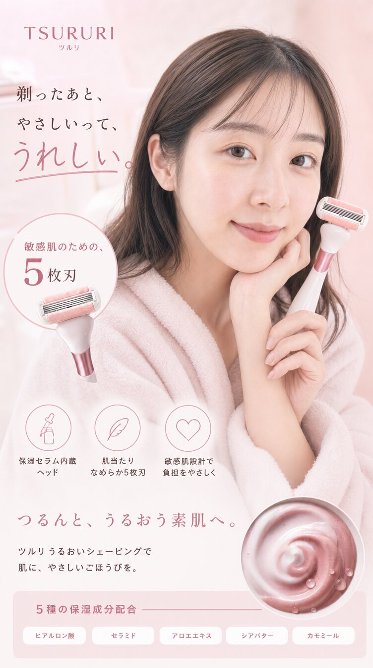UGC風の縦型広告バナー(スキンケア)